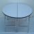 Sell โ€โ€folding table, round dining table in the conference.